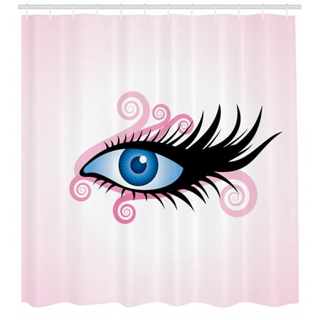 Eye Shower Curtain Fantastic Gaze Of A Woman In Graphic Style