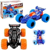 Babyltrl Pull Back Cars Toy Trucks,2 Pcs Friction Powered Cars for Kids,Four-Wheel Drive 360 Stunt Spinning Off-Road Vehicles,Toddler Car Toys for 3 4 5 6  Year Old Boys Girls
