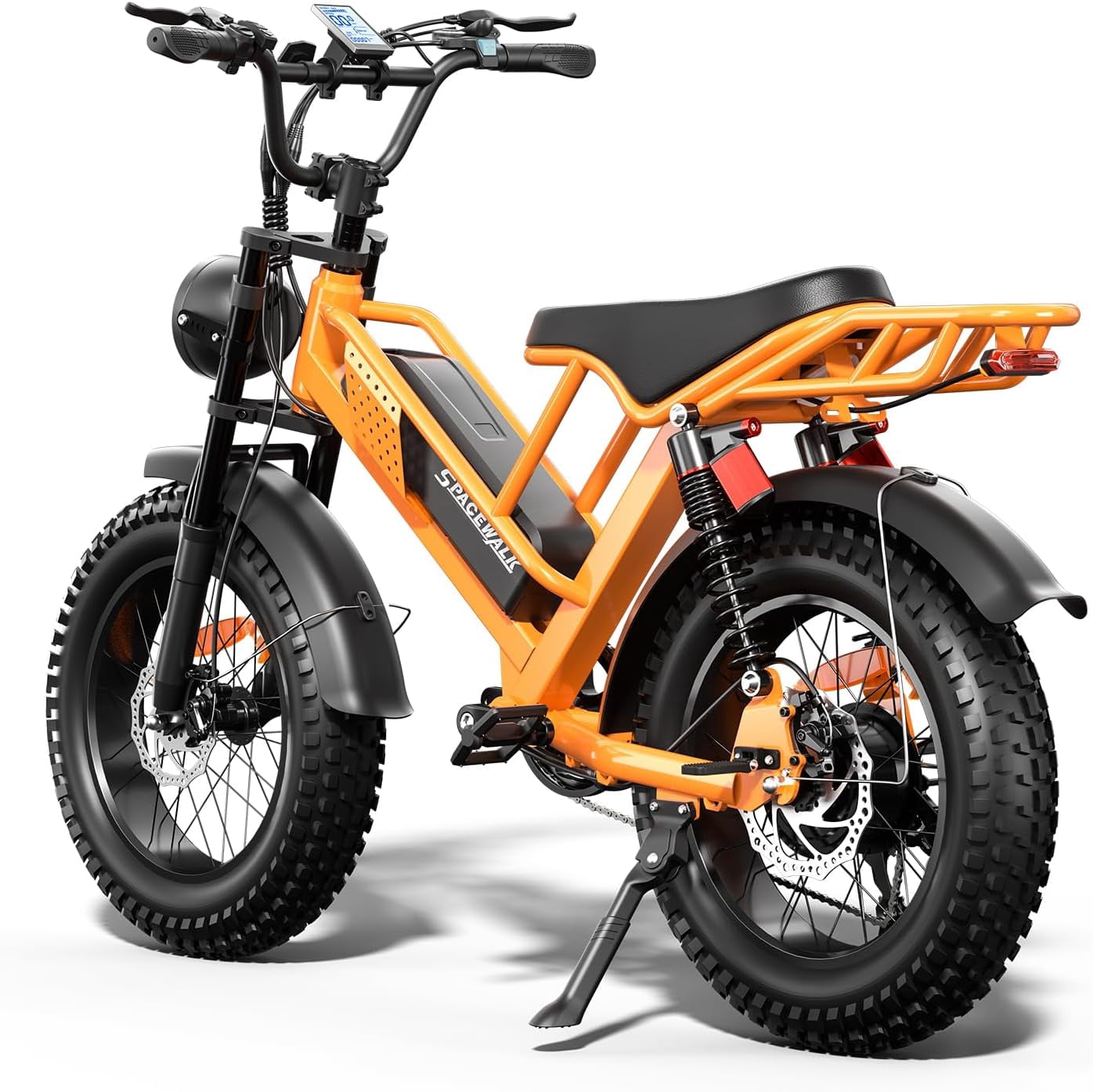 Eilleo Spacewalk M7 Off Road Electric Bike M7 for Teens/Adults, 20"fat tire Ebike,1500W Peak Motor, 24.9mph,48V 15Ah Removable Battery, Dual Suspension UL2849