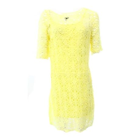 lauren ralph lauren new yellow women's size pxs petite sheath dress $174