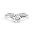 thumbnail image 1 of 2.00 Ct Solitaire Round Natural Moissanite Diamond Engagement Rings for her Solid 14K White Gold, 1 of 4