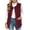 Wine, variant on FAHUOMU Fleece Vest For Women Sleeveless Lightweight Coats With Pockets Fall Winter Warm Causal Outerwear