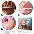 thumbnail image 3 of Designart "Cream Popart Food Ice wall art I" Food & Beverage Floater Framed Wall Art Living Room, 3 of 7