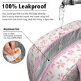 thumbnail image 5 of Insulated Lunch Bag for Women, Floral Print Oxford Fabric Lunch Box, Leakproof Thermal Cooler Tote for Work, School & Picnic, Vintage Floral Print, 5 of 5