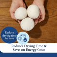 thumbnail image 4 of Dryer Balls -    Fabric Softener - , Saves  Time and Energy - Soften Clothes Naturally -  for Up to 3  - White (Pack of 3), 4 of 6
