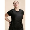 thumbnail image 4 of ELOQUII Women's Plus Size Slinky Dress W Buttons, 4 of 5