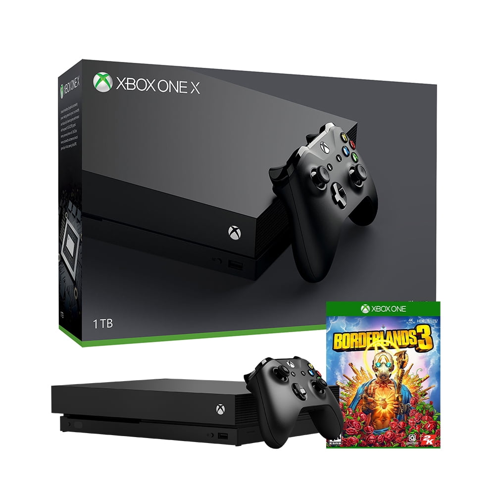 Microsoft Xbox One X Used 1TB Black 4K Ultra HD Console Bundle With