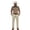 Khaki, variant on BUWTTER Western Shirts for Men Long Sleeve Button Down Laple Tops Vintage Print Spring Casual Cowboy Shirt Blue L