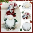 thumbnail image 2 of Christmas Gnomes Decorations,Handmade Elf Santa Tomte Swedish Gnome Scandinavian Figurine Gnome Christmas Table Home Ornaments for Holiday Party Gifts  D, 2 of 3