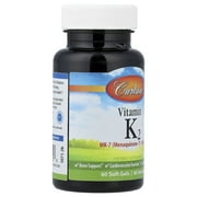 Carlson Laboratories Vitamin K2 as MK-7 90 mcg 60 Softgel