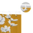 thumbnail image 5 of Yayeee Shower Curtain with Hooks 72"x72" Waterproof Fabric Bathroom Hanging Decor, White Flowers, 5 of 5