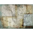 thumbnail image 2 of Grey, Jace 24x19 White Modern Wood Framed Museum Art Print Titled - Rustic Map Two, 2 of 4