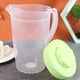 thumbnail image 4 of EeaseMX Jarra de agua fría de plástico resistente a altas temperaturas, con gran capacidad para almacenar leche de soja, jugo y té perfumado, 2 l (verde)., 4 of 7