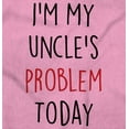 thumbnail image 2 of My Uncles Problem Today Nephew Niece Toddler Boy Girl T Shirt Infant Toddler Brisco Brands 3T, 2 of 6