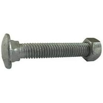 1/2"-13 x 9" Hot Dipped Galvanized Carriage Bolt w/Nuts, Quantity 25 - by Bilot,