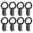 thumbnail image 1 of Broche lateral de bolsa, 8Pack 0.28" Conector de cadena de correa de mano de metal (Negro metálico, 40mm), 1 of 5