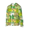 thumbnail image 2 of Rocae Cartoon Frog Print Breathable Sun Protection Hoodie Quick-Dry Lightweight Long Sleeve Hoodie Unisex Running Sports Shirt XX-Large, 2 of 9