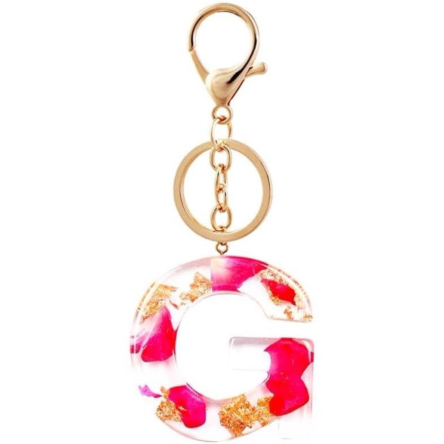 Letter Keychain,26 Letters A-Z Decorative Letter Keychain,Name Keychain for Women Girls Men Teenager Gift