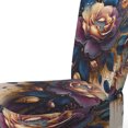 thumbnail image 4 of Designart "Rose Design in Night Shades V" Chaise d'Appoint Rembourrée Rose Rouge - Fauteuil Traditionnel pour Chambre, 4 of 7