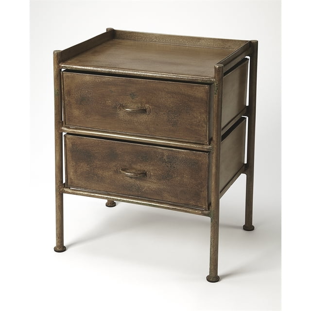 Butler Specialty Table d'Appoint Cameron Industriel Chic en Bronze