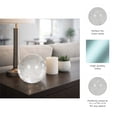 thumbnail image 5 of Decorative Crystal Orb Ball for Home Decor - Ornament Sculpture for Bathroom, Office Desk, and Living Room Decor - Ideal Accessory for Shelf Accent and Cofffe Table Display - 4", Clear & Frost, 5 of 13