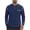 Navy, variant on Mens Henley Shirts Long Sleeve Casual 3 Button Waffle Knit T-Shirts Lightweight Basic Color Block Workout Pullover Tops with Pockets