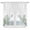 White Sage Green, variant on Wildflower Leaf Kitchen Window Curtains, Swag Curtains Valance for Bedroom Living Room Bathroom, Grey Floral Botanical White Watercolor Rod Pocket Window Curtain Block Drapes 2 Panels 28"x36"