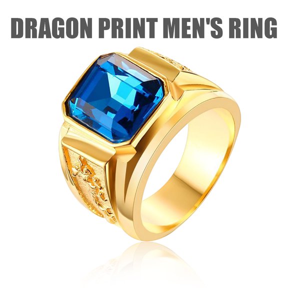Latrodar New Style Pattern Set Diamond Ring For Men Show Personality AS show up to 30% Off
