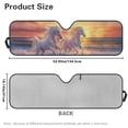 thumbnail image 5 of HUIACONG Purple Wolf Sun Shade Windshield for 2018-2024 Jeep Wrangler JL JLU & Gladiator JT, Sunshades Heat Shield, Aluminum Foil Triple Laminate Structure, Silver, 5 of 6