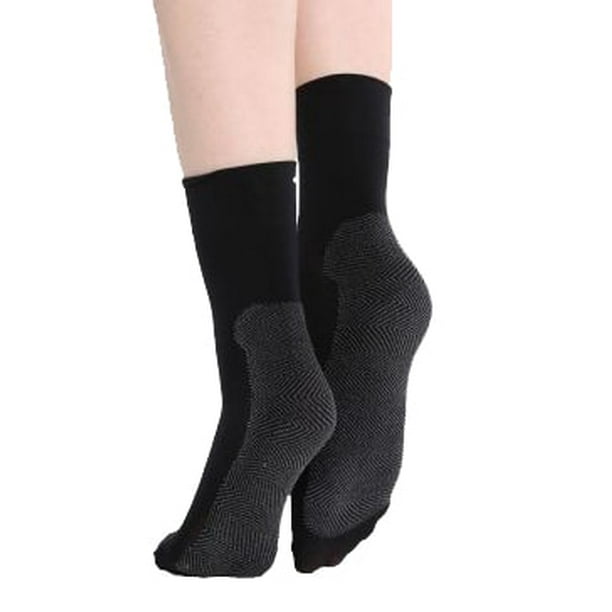 Malka Chic - Black Soft Cushion Sole Socks for Women - Walmart.com ...