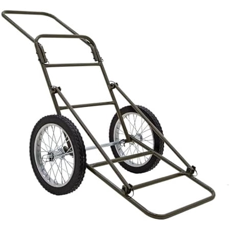 Deer Hunting Folding Game Cart 500 lb Capacity with 16 Rubber Wheels for Hauling Deer Game and Hunting Gear$$Other
