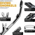 CAPAS Snorkel Mask Fins Set, Travel Size Snorkeling Gear for Adults