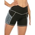 thumbnail image 7 of High Waist Yoga Shorts for Women with 2 Side Pockets Tummy Control Running Workout Shorts Pants, 7 of 7
