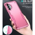 thumbnail image 4 of Dteck for Samsung Galaxy A13 5G Case, Galaxy A13 Case with 2 in 1 Heavy Duty Shockproof Dual Layer Rubber Drop Protection Tough Hybrid Bumper Rugged Phone Case for Galaxy A13/A13 5G 6.5 inch,Pink, 4 of 4