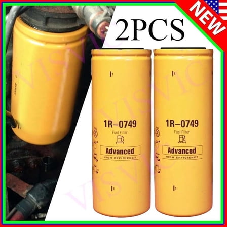 For CAT 1R-0749 Fuel Filter Advanced High Efficiency Fuel Filter 2 PACK