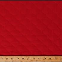 Single-Face Quilted Christmas Red 44" Wide Polyester/Cotton Fabric by the Yard (262-002)
