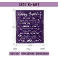 thumbnail image 6 of Birthday Gifts for Women Throw Blanket Happy Birthday Gifts Blanket Super Soft Flannel Throw Blanket Best Birthday Gifts Ideas Throw Blanket Happy Birthday Decorations 50"x 60", 6 of 6
