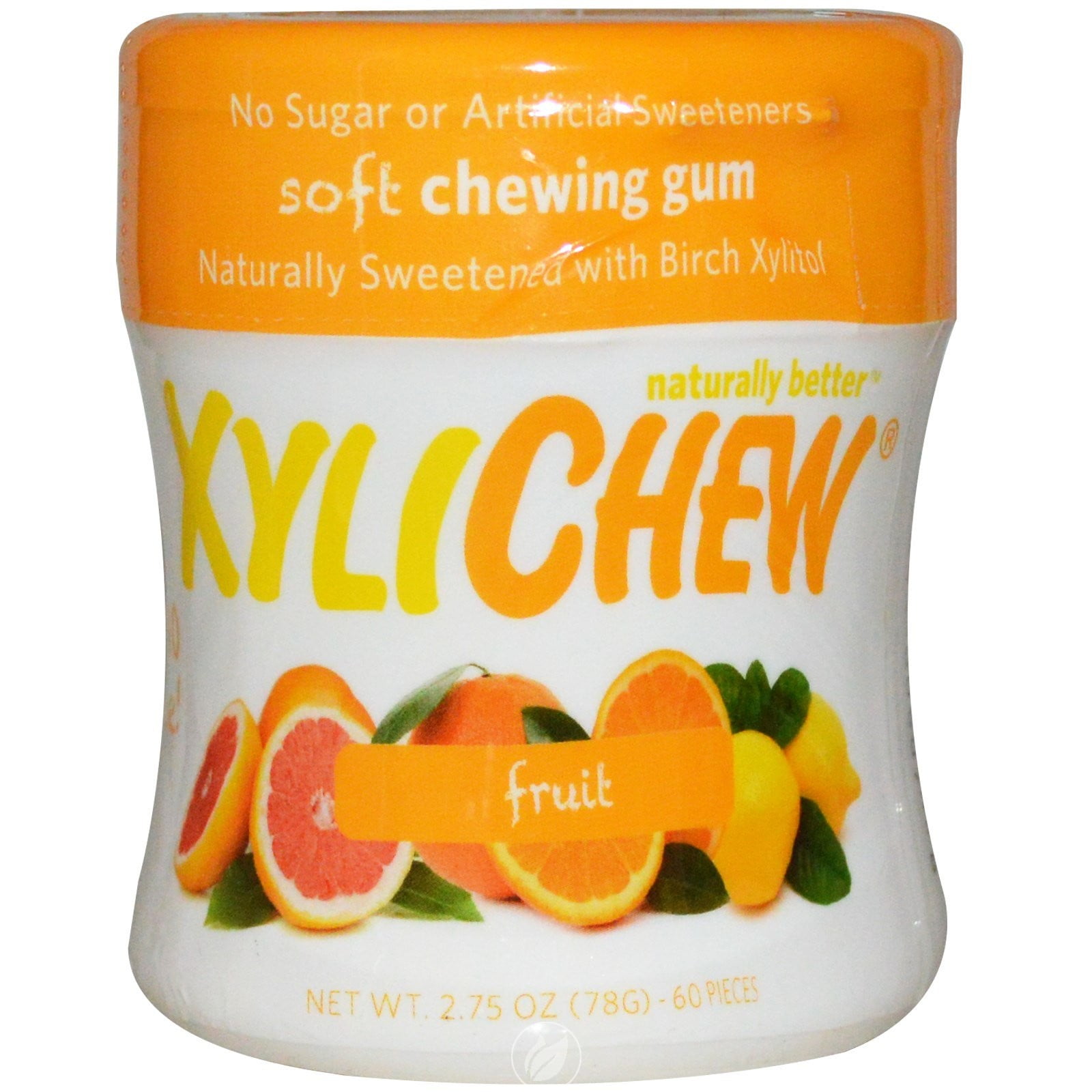 (2 Pack) Xylichew Xylichew Gum Fruit Jar 60Ct
