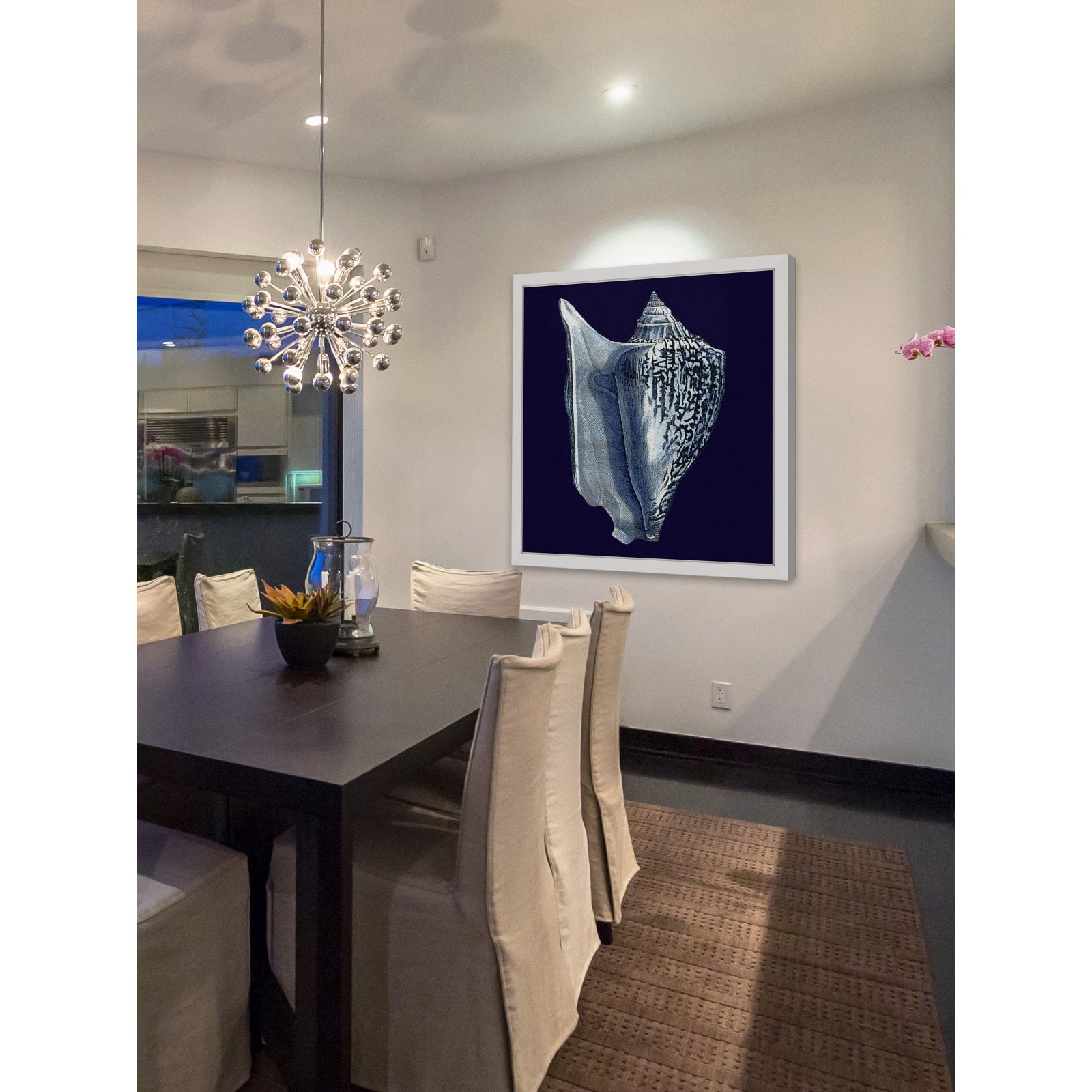 Marmont Hill "Indigo Shell I" Framed Painting Print