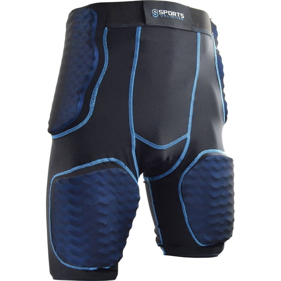 Sports Unlimited Integrated Football Girdle, Black