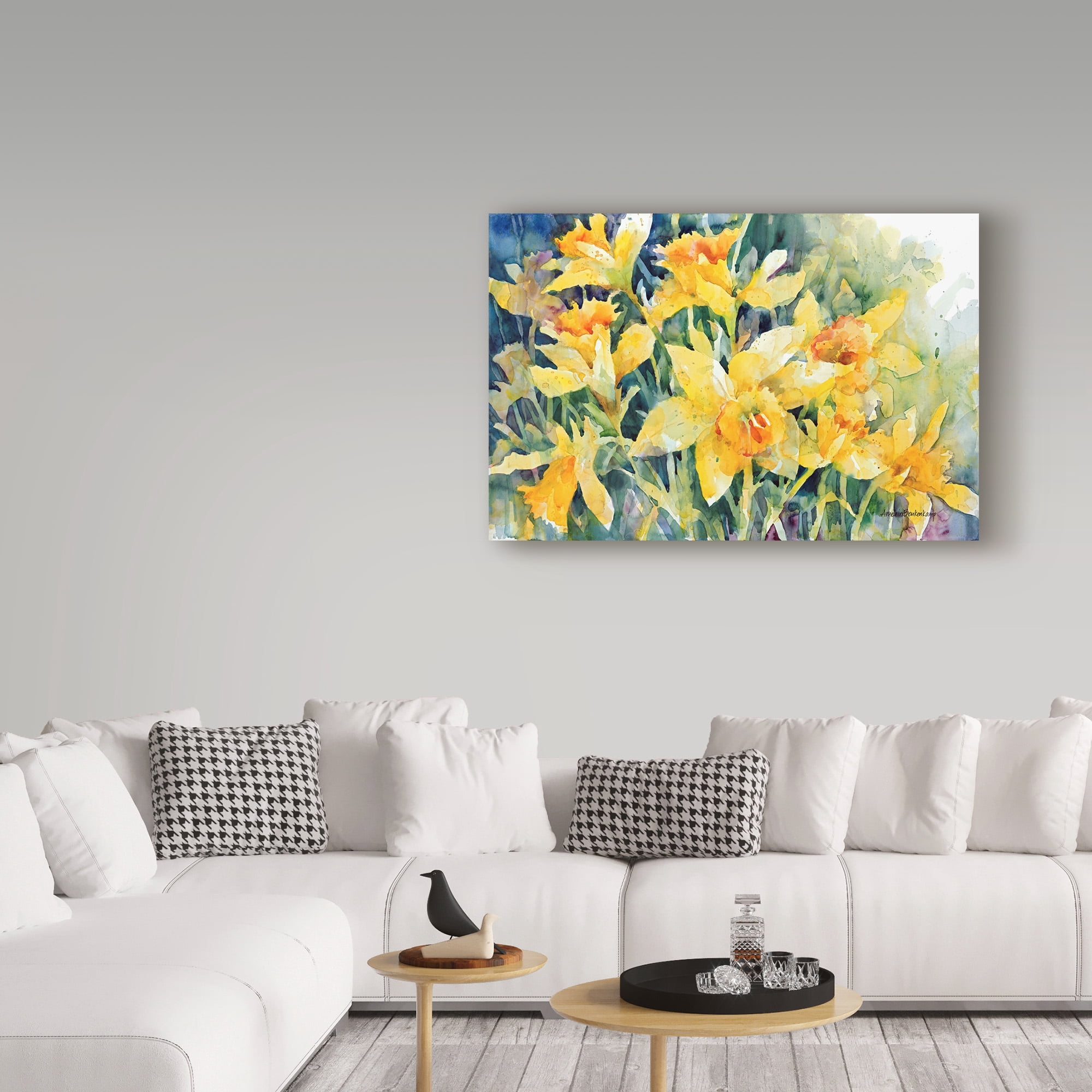 Trademark Fine Art 'Daffodil Party' Canvas Art by Annelein Beukenkamp