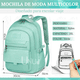thumbnail image 3 of Mochila Antirrobo Para Escolar Viaje Estilo Juvenil Casual Unisex Xtellar verde, 3 of 3