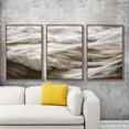 thumbnail image 2 of IDEA4WALL 3 Piece Framed CanvasWall Art for Living Room, Bedroom Golden Waves Canvas Prints for Modern Home Decoration Ready to Hang, 2 of 4