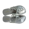 thumbnail image 3 of StarBay Women's Metallic Double Helix Strap Flat Thong Sandal Flip-flops, 3 of 3