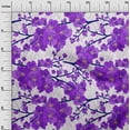 thumbnail image 3 of oneOone Cotton Poplin Twill Violet Fabric Asian Chinese Floral Quilting Supplies Print Sewing Fabric By The Yard 56 Inch Wide, 3 of 4