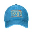 thumbnail image 1 of Gorra de béisbol clásica de algodón para hombre y mujer, gorro ajustable de estilo Vintage, ideal para regalo de cumpleaños de 40 a 40 años, 1983, 1 of 4