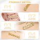 thumbnail image 3 of 2 Pcs Encanto para Agujetas para Zapatillas, Broches Decorativos para Agujetas para Zapatos Casual de Mujeres, Dorado (Corazón Hueco), 3 of 7