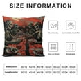 thumbnail image 5 of Nawypu Black Skull Throw Pillow Cover Sun Party Beer Gothic Spooky Vintage red Fluffy Cushion Washable Decor Bedroom Living Dorm Home car Pillow Cover, 5 of 5