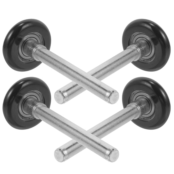 GOOHOCHY 4 Uds. Rodillos para puertas de garaje, rodillos para puertas de garaje de nailon de precisión, ruedas con vástago