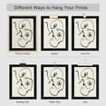 thumbnail image 5 of PixonSign Adhesive Canvas Print Wall Art Set - Black & White Picasso Style Landscape Posters - Geometric Print Gallery Set of 7 Abstract Faces Illustrations Digital Art Wall Décor for Home - Unframed, 5 of 5